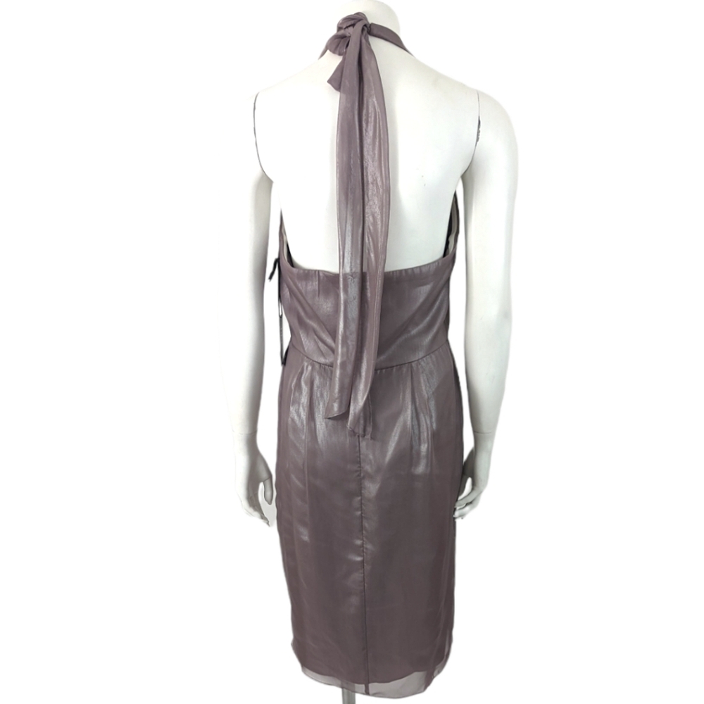 Vera Wang Dress Halter Dress NEW Womens 8 Lilac Special Occasion Cocktail Party - Picture 6 of 15